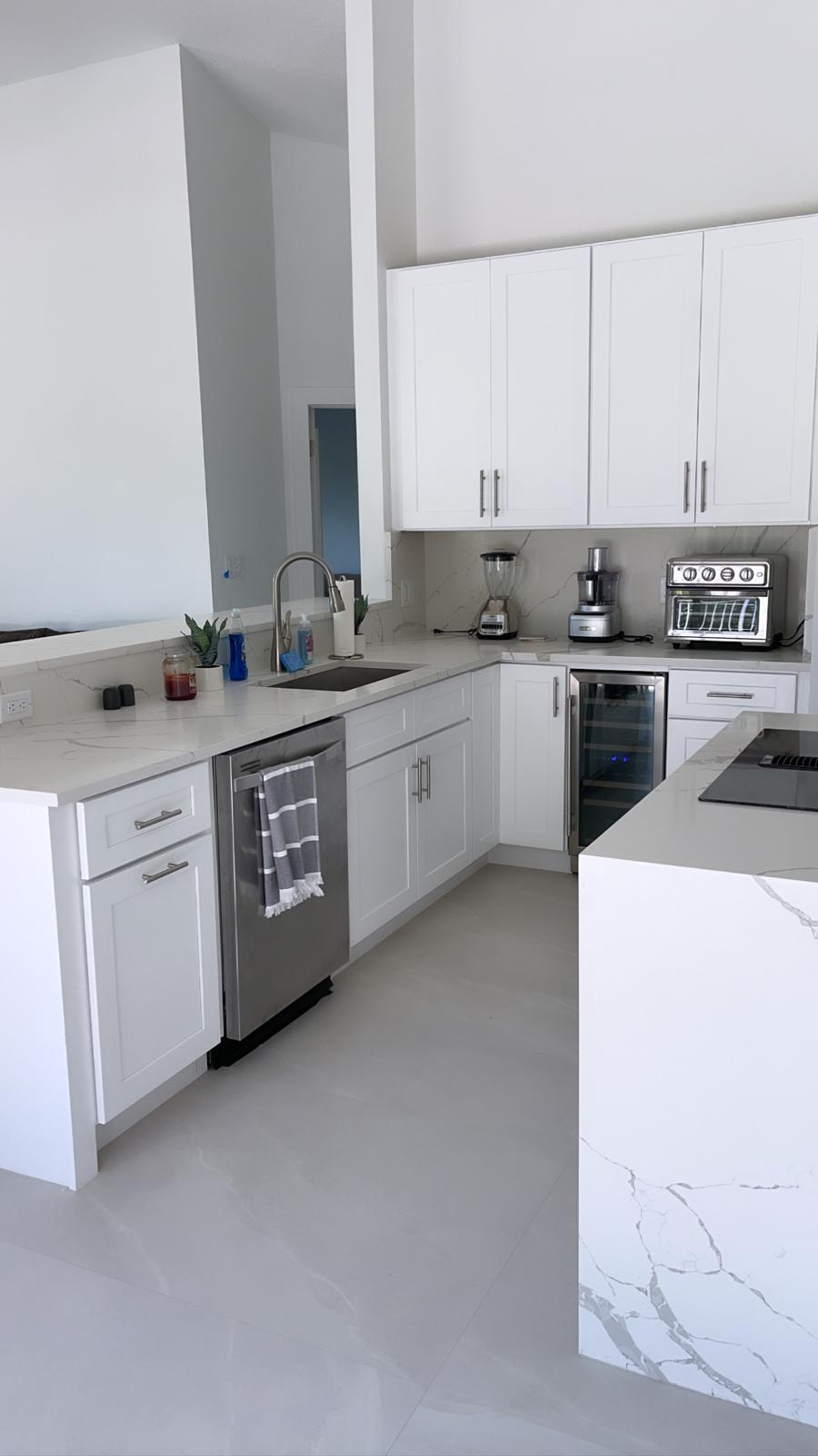 Kitchen sink and countertop