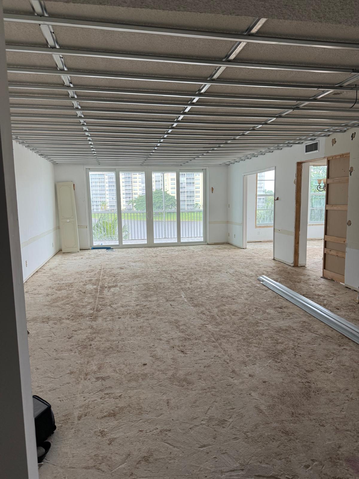 Drywall framing condo renovation Florida