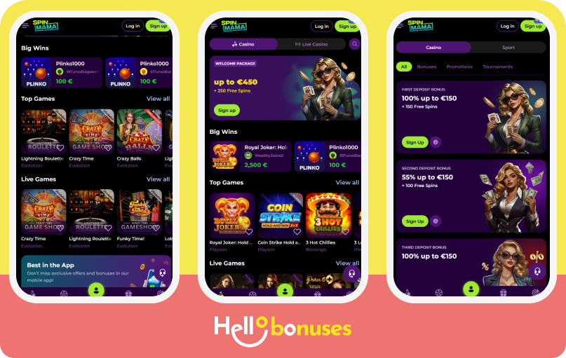 Spinmama Casino - Twoje Miejsce na Zabawę i Wygraną!